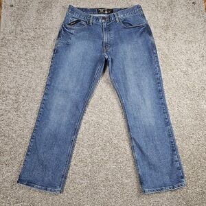 Ariat Rebar M4 Relaxed Boot Cut Jeans Men's Size 34x30 Medium Wash